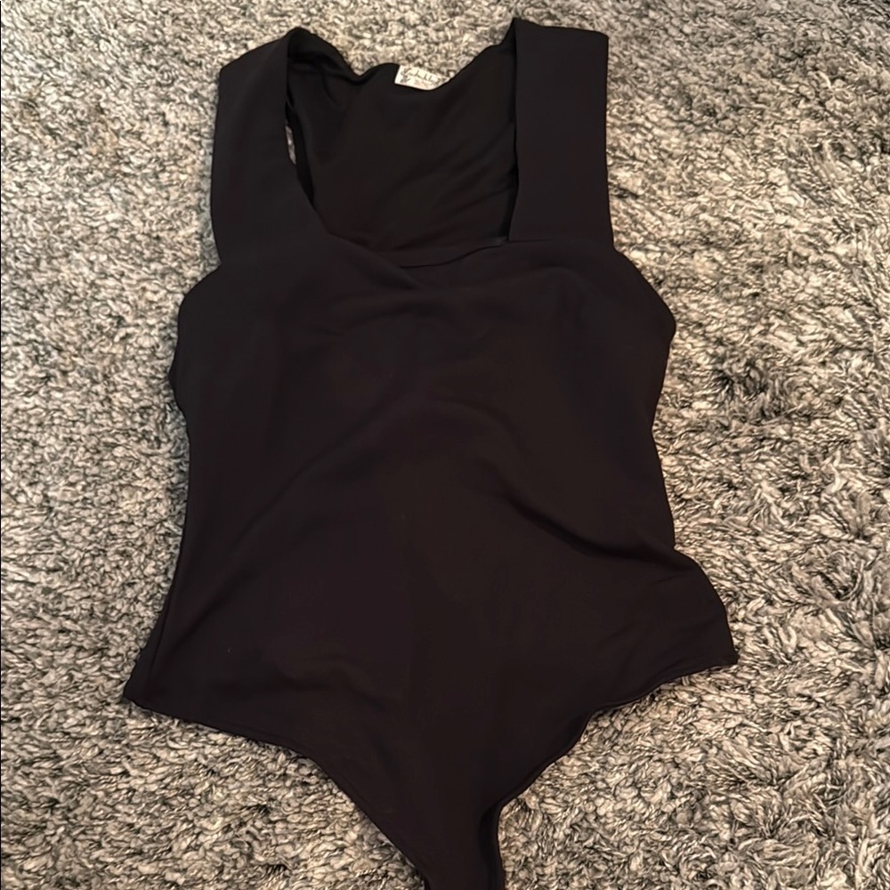 Free People Black Bodysuit